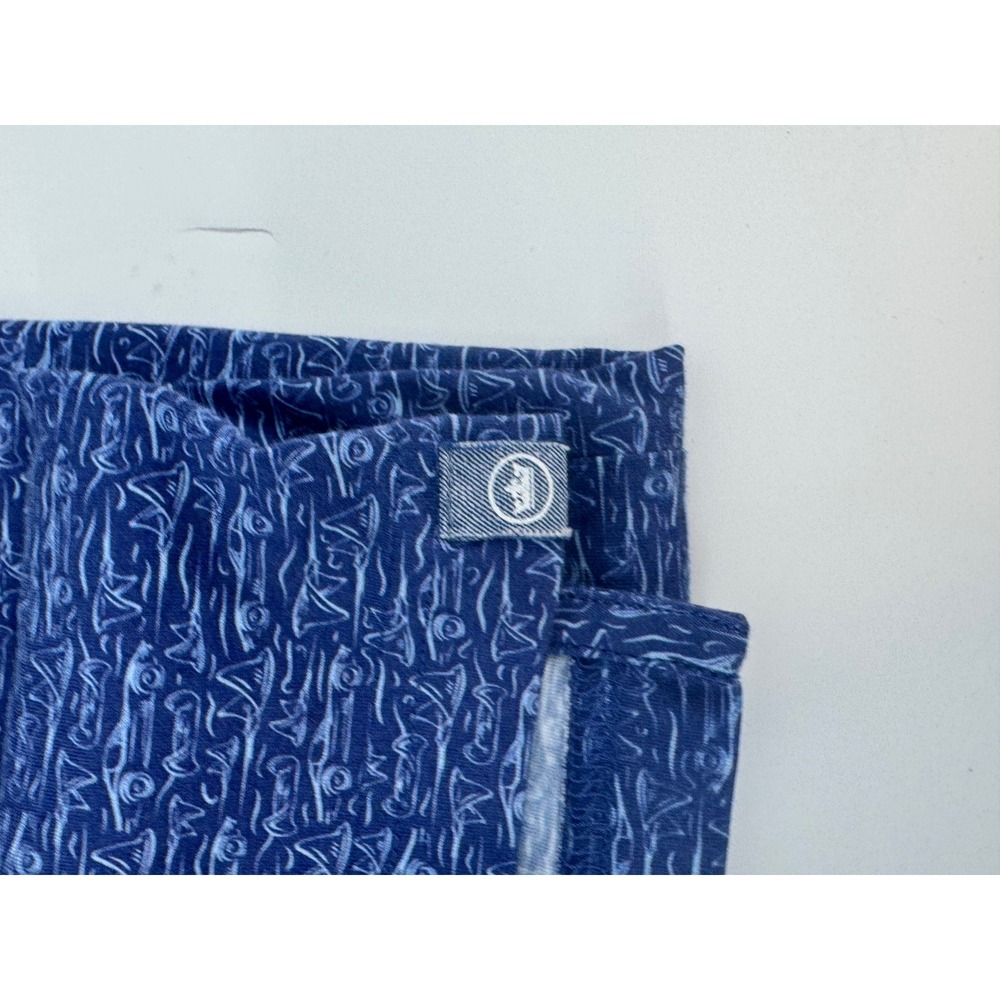 Peter Millar Seaside Mens Blue Sailboat Car Print Pima Cotton Polo MS22K85CS M - Picture 5 of 10
